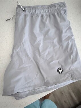 Light Gray Women's Athletic Skirt with Drawstring